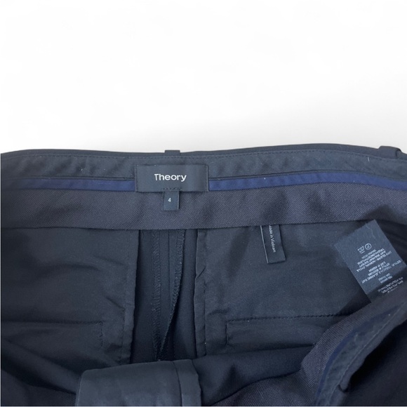 Theory Treeca Wool Dress Pant Size 4 Black - Picture 6 of 11